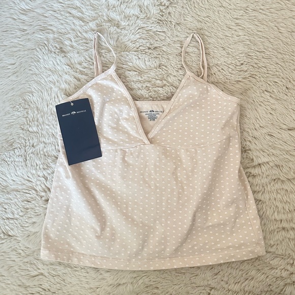 Brandy Melville Tops - Brandy Melville pink hearts cami